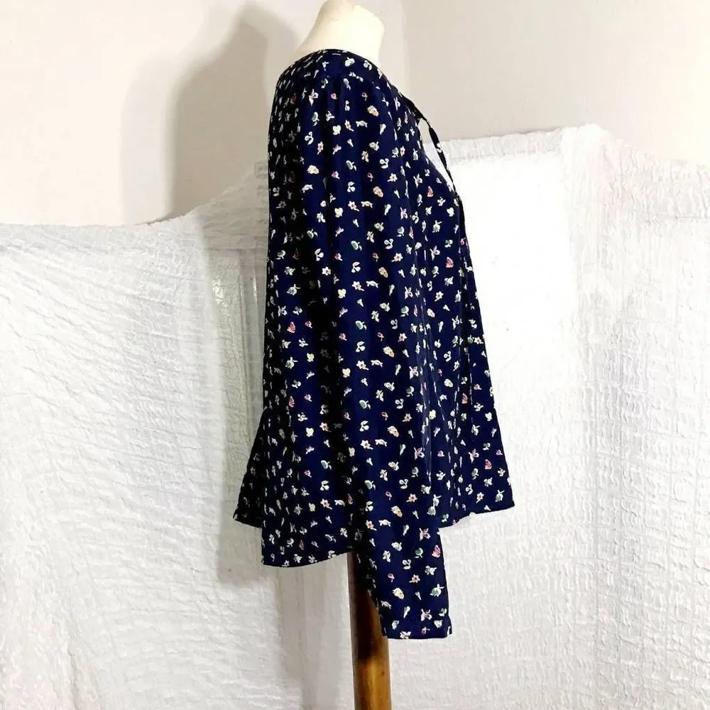 Dalia Collection Flower Print Top Size L - Picture 3 of 8